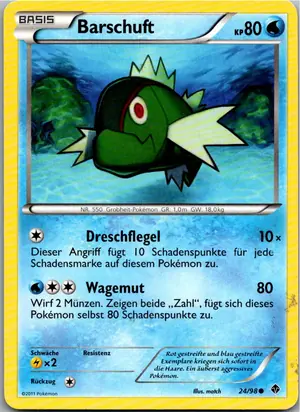 Pokémon-Karte Barschuft 24/98 Aufstreben der Mächtigen