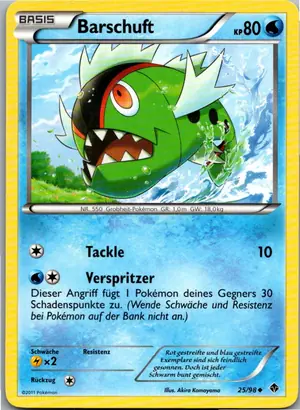 Pokémon-Karte Barschuft 25/98 Aufstreben der Mächtigen