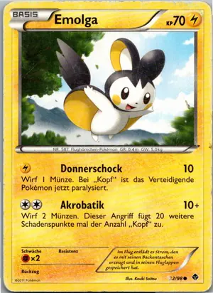 Pokémon-Karte Emolga 32/98 Aufstreben der Mächtigen