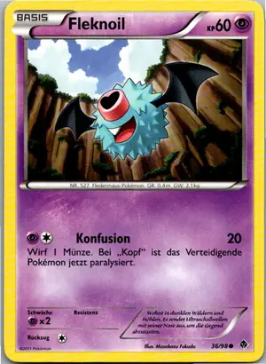 Pokémon-Karte Fleknoil 36/98 Aufstreben der Mächtigen