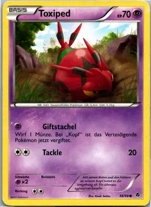Pokémon-Karte Toxiped 38/98 Aufstreben der Mächtigen