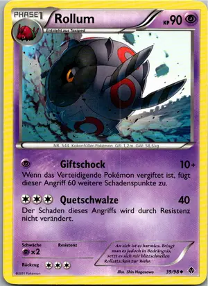 Pokémon-Karte Rollum 39/98 Aufstreben der Mächtigen