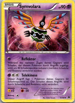 Pokémon-Karte Symvolara 41/98 Aufstreben der Mächtigen
