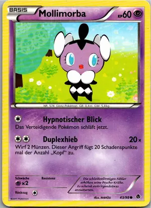 Pokémon-Karte Mollimorba 43/98 Aufstreben der Mächtigen