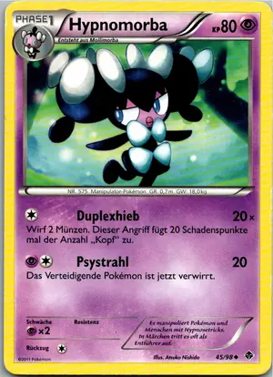Pokémon-Karte Hypnomorba 45/98 Aufstreben der Mächtigen