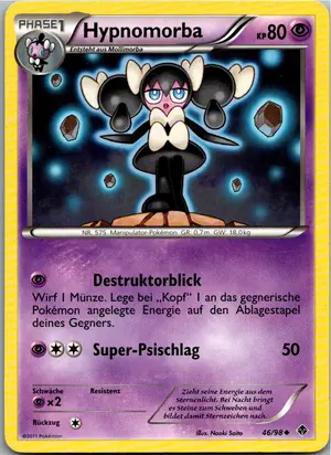 Pokémon-Karte Hypnomorba 46/98 Aufstreben der Mächtigen