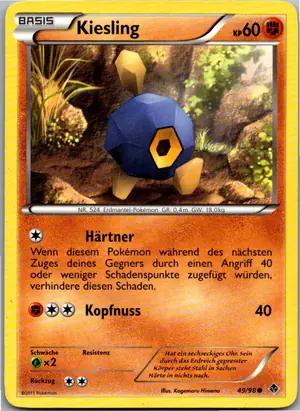 Pokémon-Karte Kiesling 49/98 Aufstreben der Mächtigen