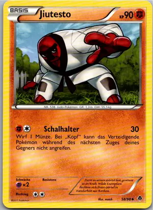 Pokémon-Karte Jiutesto 58/98 Aufstreben der Mächtigen