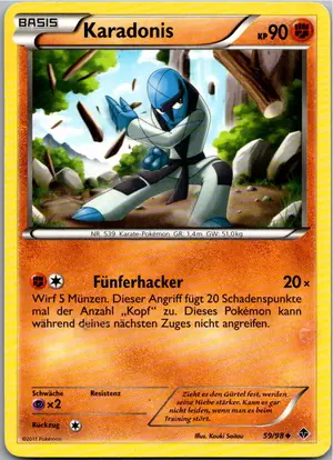Pokémon-Karte Karadonis 59/98 Aufstreben der Mächtigen