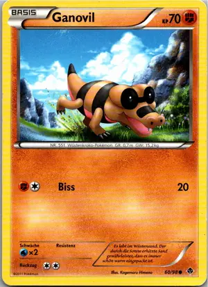Pokémon-Karte Ganovil 60/98 Aufstreben der Mächtigen