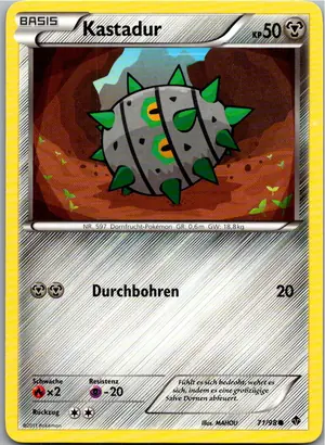 Pokémon-Karte Kastadur 71/98 Aufstreben der Mächtigen