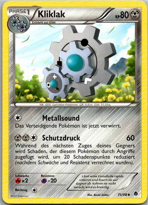 Pokémon-Karte Kliklak 75/98 Aufstreben der Mächtigen