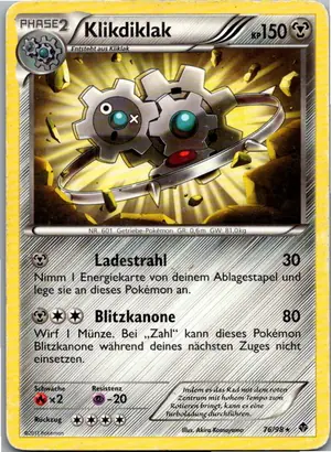 Pokémon-Karte Klikdiklak 76/98 Aufstreben der Mächtigen