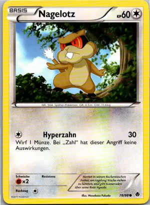 Pokémon-Karte Nagelotz 78/98 Aufstreben der Mächtigen
