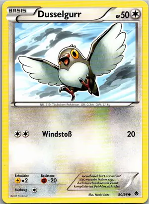 Pokémon-Karte Dusselgurr 80/98 Aufstreben der Mächtigen