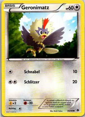 Pokémon-Karte Geronimatz 86/98 Aufstreben der Mächtigen