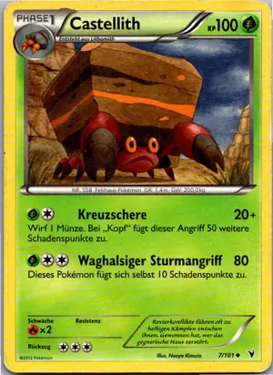 Pokémon-Karte Castellith 7/101 Königliche Siege