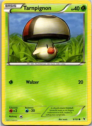 Pokémon-Karte Tarnpignon 9/101 Königliche Siege