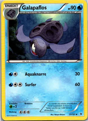 Pokémon-Karte Galapaflos 25/101 Königliche Siege