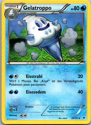 Pokémon-Karte Gelatroppo 28/101 Königliche Siege