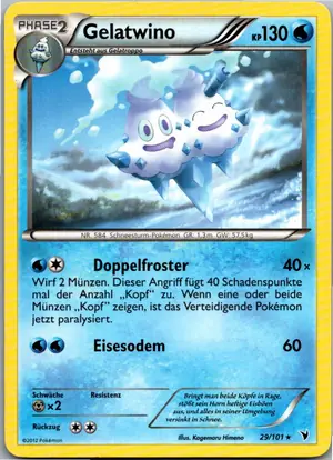 Pokémon-Karte Gelatwino 29/101 Königliche Siege