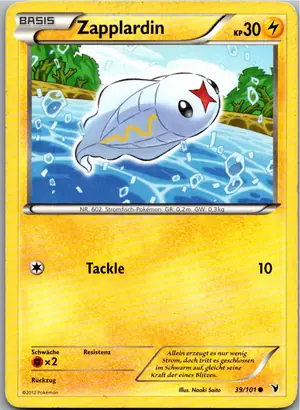 Pokémon-Karte Zapplardin 39/101 Königliche Siege