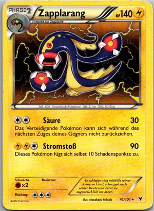 Pokémon-Karte Zapplarang 41/101 Königliche Siege