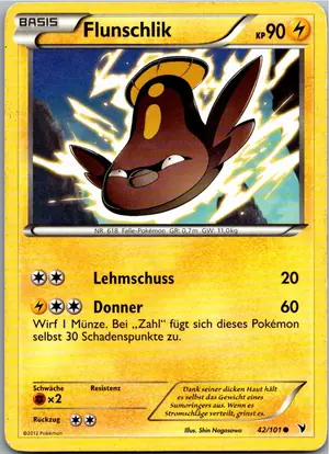 Pokémon-Karte Flunschlik 42/101 Königliche Siege