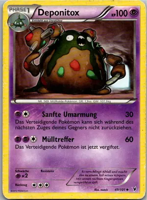 Pokémon-Karte Deponitox 49/101 Königliche Siege