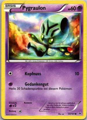 Pokémon-Karte Pygraulon 54/101 Königliche Siege