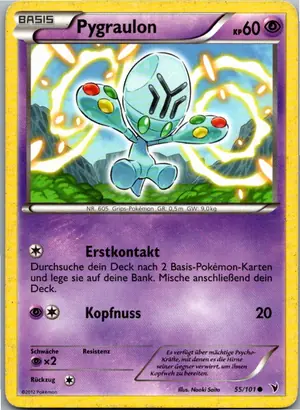 Pokémon-Karte Pygraulon 55/101 Königliche Siege