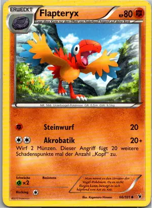Pokémon-Karte Flapteryx 66/101 Königliche Siege