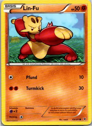 Pokémon-Karte Lin-Fu 69/101 Königliche Siege