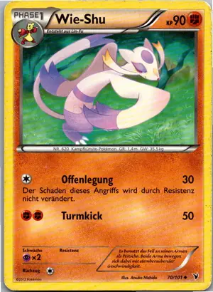 Pokémon-Karte Wie-Shu 70/101 Königliche Siege