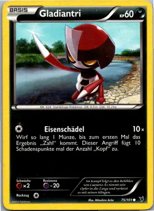 Pokémon-Karte Gladiantri 75/101 Königliche Siege