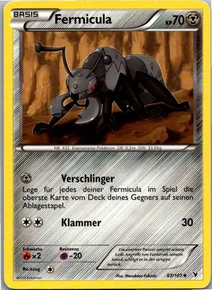 Pokémon-Karte Fermicula 83/101 Königliche Siege