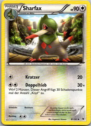 Pokémon-Karte Sharfax 87/101 Königliche Siege