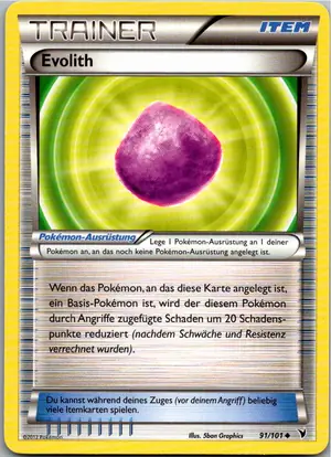 Pokémon-Karte Evolith 91/101 Königliche Siege