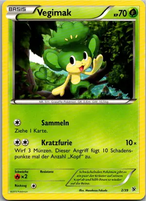 Pokémon-Karte Vegimak 2/39 Willkommen in Kalos