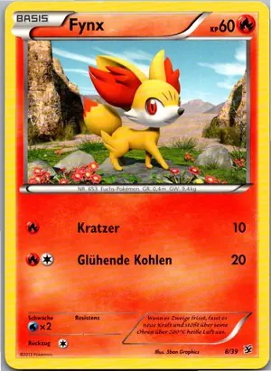 Pokémon-Karte Fynx 8/39 Willkommen in Kalos