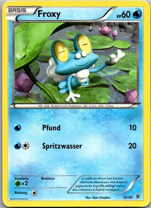 Pokémon-Karte Froxy 12/39 Willkommen in Kalos