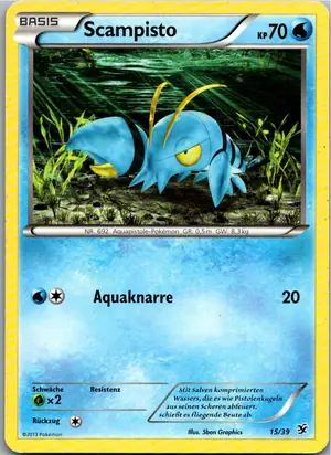 Pokémon-Karte Scampisto 15/39 Willkommen in Kalos