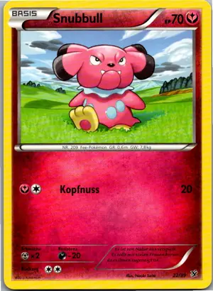 Pokémon-Karte Snubbull 22/39 Willkommen in Kalos