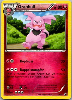 Pokémon-Karte Granbull 23/39 Willkommen in Kalos