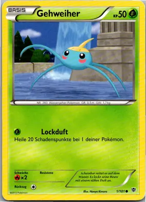 Pokémon-Karte Gehweiher 1/101 Plasma-Blaster