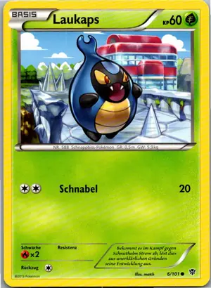 Pokémon-Karte Laukaps 6/101 Plasma-Blaster