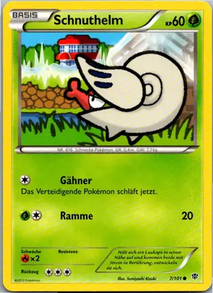 Pokémon-Karte Schnuthelm 7/101 Plasma-Blaster
