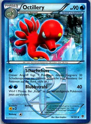 Pokémon-Karte Octillery 19/101 Plasma-Blaster