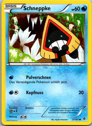 Pokémon-Karte Schneppke 21/101 Plasma-Blaster