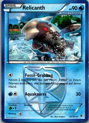 Pokémon-Karte Relicanth 24/101 Plasma-Blaster